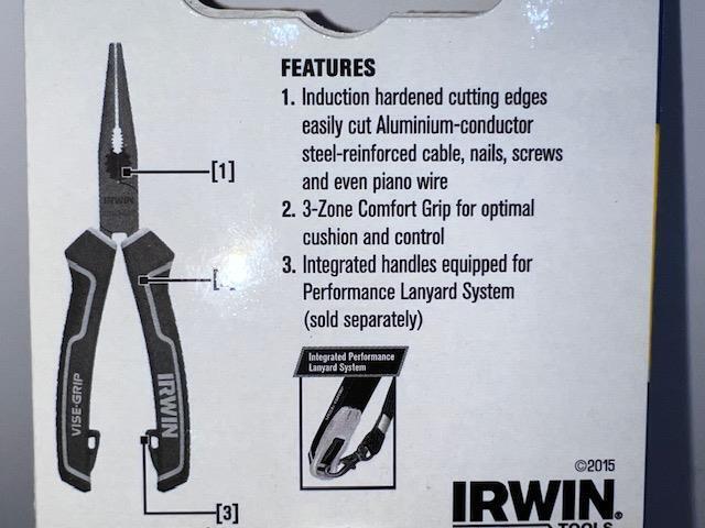 Irwin Vise-Grip GERMAN Made 1950506 6″ Needle Nose Pliers Cuts PIANO wire ! - Cardon Tools