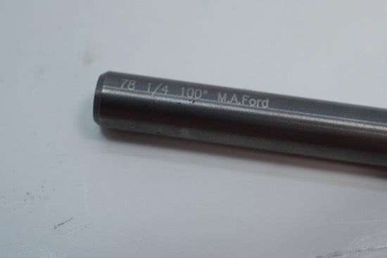 M.A. Ford USA Carbide 6 Flute Chatterless Countersink 1/4" x 100° Drill Bit - Cardon Tools