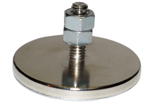 2  Eclipse 2-1/4"dia x 1-3/16" 10 lbs. Pull Ceramic Cup Magnet E694 - Cardon Tools