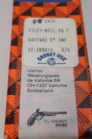 Two  F.L. Grobet 6" Watchmakers Machinists BASTARD cut Files SWISS Made - Cardon Tools