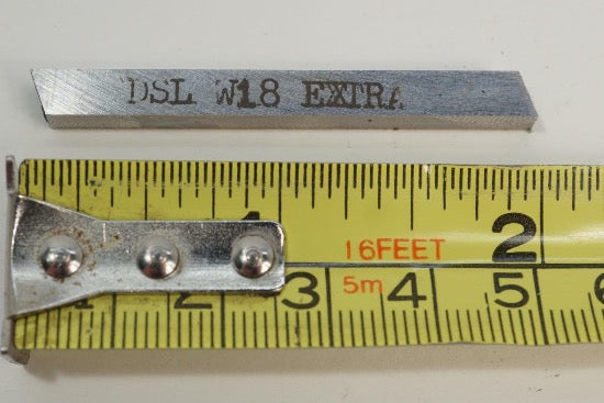 6  DSL W18 Extra18% Tungsten-Vanadium HSS Lathe Tool Bit 2" x 3/16" x 3/16" - Cardon Tools
