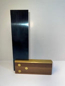 New Old Stock  Irwin MARPLES 6" Cabinetmakers Triple Pinned Brass and WALNUT Tri Square - Cardon Tools