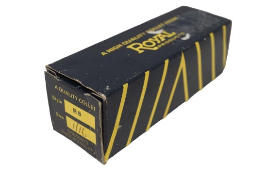 Royal Products UK 1/16" R8 Precision Milling Machine Collet. 19504 - Cardon Tools