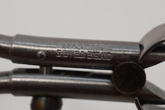 New Old Stock BEAUTIFUL Moore & Wright UK MICRO 2" Toolmakers Machined Round Leg Caliper - Cardon Tools
