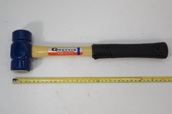 36oz Grayvik Drop Forged Steel Farrier's Blacksmiths Hammer. USA Made - Cardon Tools