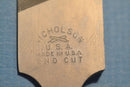 New Old Stock NICHOLSON USA made 10" KNIFE Type SECOND CUT FILE - Cardon Tools