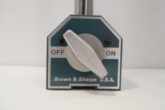 Brown & Sharpe Heavy Duty Magnetic Base Dial Indicator Holder 599-7744-7 - Cardon Tools