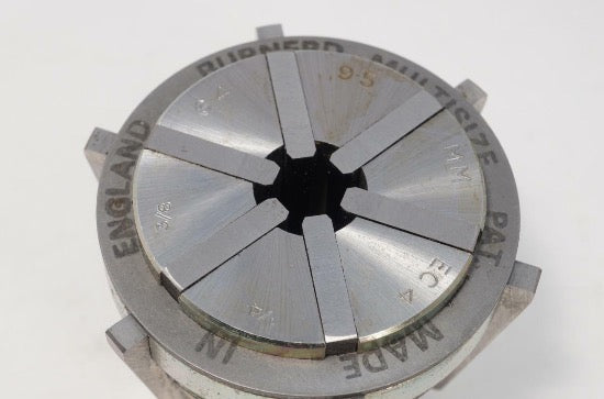 New Old Stock Pratt Burnerd EC4 MultiSize Lathe Chuck Collet. 1/4"-3/8". 6.4-9.5mm. UK - Cardon Tools