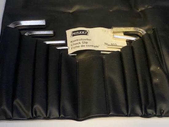 Hazet Germany 9pc SAE Hex Wrench Set 5/64"-3/8" 2100A/9P - Cardon Tools
