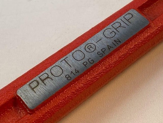 Proto  made in SPAIN J814PG Proto-Grip 14" HOOK Jaw Pipe Wrench - Cardon Tools