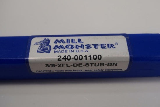 Mill Monster 3/8"-2FL-Solid Carbide Double Ended Ball Nose End mill. USA Made - Cardon Tools
