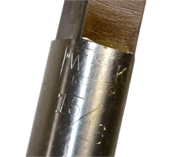 New Old Stock WWK Sweden 15/16" Diameter 10 Flute HSS  REAMER OAL 9-1/2" - Cardon Tools