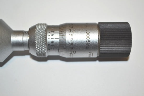 New Old Stock BOWERS UK HOLMIKE .050" - .060" Range , Grad. .0005" Bore Micrometer - Cardon Tools