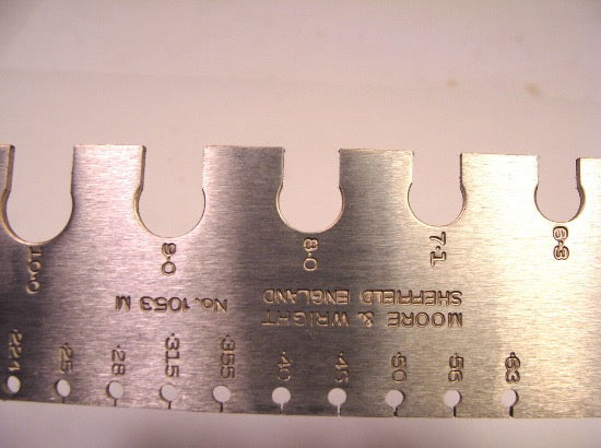 New Old Stock Moore & Wright UK 0.2-10.0mm machinist STANDARD WIRE GAUGE GAGE
