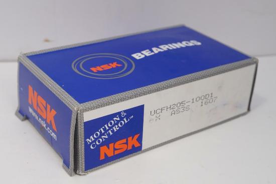 2 NSK Flanged Unit Bearing Mount  for 1" Shaft, UCFH205-100D1. Made in Japan - Cardon Tools