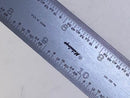 New Old Stock MITUTOYO made in USA 16R 18" RIGID Steel Rule Ruler 182-142 - Cardon Tools