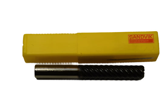 X-LONG 6" Sandvic Coromant  SOLID CARBIDE 3/4" endmill 8 flute. 3/4" shank. - Cardon Tools