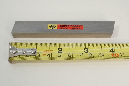 3  ETM Israel Super Cobalt HSS 1/2" x 4"Square Lathe Cutter Tool Bit - Cardon Tools