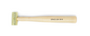 GRACE USA Made  8 Ounce Brass Hammer BH-8 with Hickory Handle - Cardon Tools