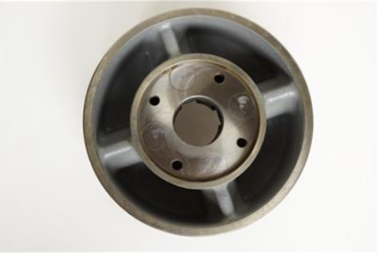 SCA Sweden 10-1/2" 4 Jaw Flat / Plain Back Lathe Chuck with Reversible Jaws - Cardon Tools