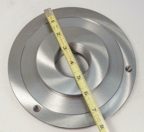 Rapidhold 8" Steel SET-TRU Lathe Chuck Back Plate 2-1/4"x 8 tpi Thread - Cardon Tools