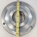 Rapidhold 6-1/4" STEEL Set-TRU Adjustable Lathe Chuck Back Plate. 2-1/4" - 8 - Cardon Tools