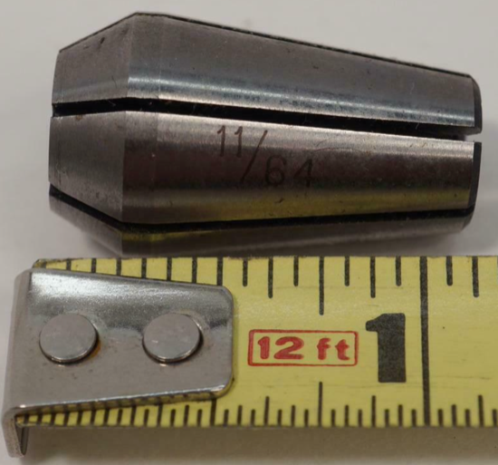 New Old Stock Emco Unimat Swiss Made  E-16 11/64" Precision Lathe Collet - Cardon Tools