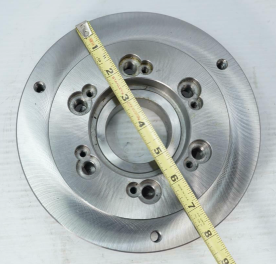 Rapidhold 8" STEEL Set-Tru Adjustable Lathe Chuck Back Plate Adapter D5 D1-5 - Cardon Tools