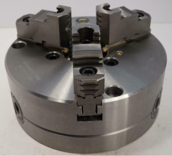Rapidhold 8" 3-Jaw Precision STEEL Chuck (2pc Jaws, FRONT MOUNT) - Cardon Tools