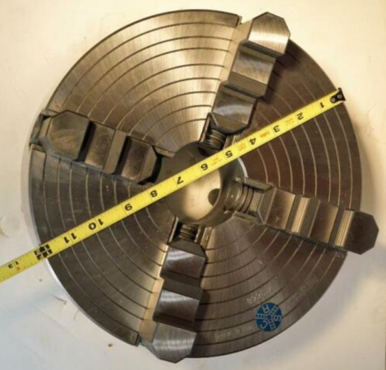 SCA 12" 4-Jaw Independent Lathe Chuck. D1-5 Direct Mount Made in SWEDEN - Cardon Tools