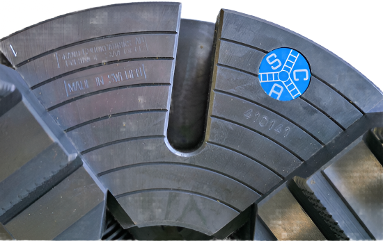 SCA Sweden 12" 4-Jaw Combination Lathe Chuck Plain Back ( Independent and Scroll Chuck) - Cardon Tools