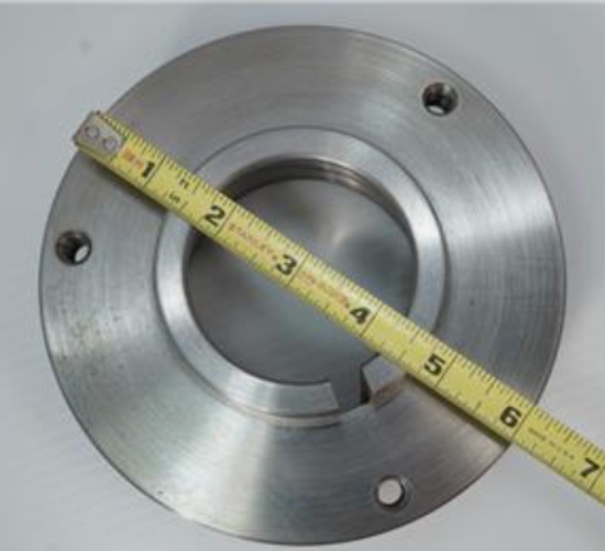 New Old Stock KCM STEEL 6" Set-Tru Lathe Chuck Adapter / Backplate. L0 L-0 back - Cardon Tools