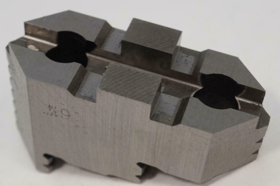 Set of 4 BISON Hard Top Jaws for 4 Jaw 6" / 6-1/4" Lathe Chuck - Cardon Tools