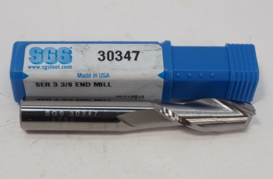 SGS USA Series 3 3/8" 2FL Solid Carbide End Mill. 30347 - Cardon Tools