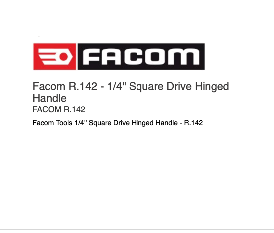 New Old Stock  Facom R.142 1/4" Drive Hinged Handle Multi Function Socket Spinner - Cardon Tools